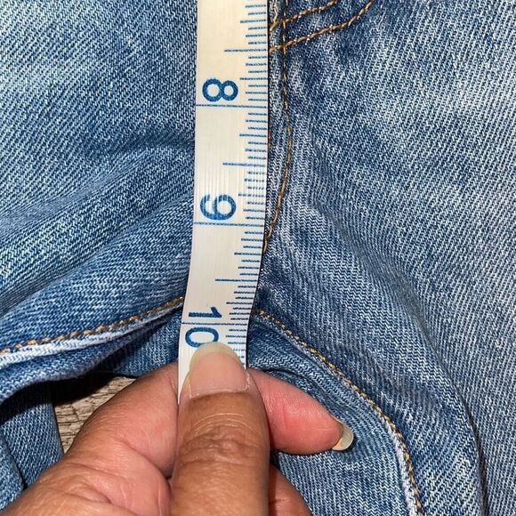 Levi's 501 Womens High Rise Button Fly Distressed Skinny Denim Jeans Blue Sz 24 - Picture 13 of 14